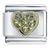 August Peridot Color Birthstone Heart Italian Charm