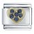 September Sapphire Color Birthstone Heart Italian Charm
