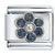 September Sapphire Color Birthstone Flower Italian Charm