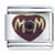 Mom Heart Red Italian Charm