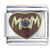 Mom Heart Purple Italian Charm
