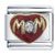 Mom Heart Rhinestone Italian Charm