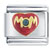 Mom Blue Rhinestone Italian Charm