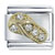 Rhinestone Gold Sandal Italian Charm