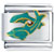 Swimming Dolphins Italian Charm