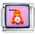 "birthday Bear" Care Bear Licensed Italian Charm