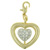 Rhinestone Big Heart Clasp Charm