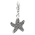 925 Sterling Silver Starfish Shape Lobster Clasp Charm For Bracelet