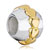 22K Hearts Row Love Two Tone Plated Beads Charms Bracelets