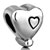 Engraved Heart Fit All Brands Silver Plated Beads Charms Bracelets