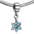 March Birthstone Snowflake Dangle European Beads All Brands Charms Bracelets