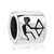 Engaved Archer Man Euro Silver Plated Beads Charms Bracelets