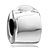 Simple Clip Lock Stopper Silver Plated Beads Charms Bracelets
