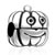 Silver Cartoon Pumpkin Guy Clip Lock Stopper Beads Charms Bracelets