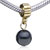 Black Ball Dangle European Beads