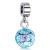 Blue Pink Rose Murano Glass Fit All Brands Dangle European Beads Charms Bracelets