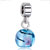 Foil Blue Murano Dangle European Beads All Brands Charms Bracelets