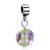 Foil Pink Rose Dangle European Beads All Brands Charms Bracelets