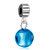 Pure Blue Dangle European Beads All Brands Charms Bracelets
