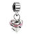Pink Rose Heart Murano Glass Fit All Brands Dangle European Beads Charms Bracelets