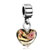 Topaz Murano Glass Love Heart Dangle European Beads All Brands Charms Bracelets