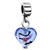 Murano Glass Turquoise Heart Fit Dangle European Beads All Brands Charms Bracelets