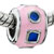 Light Pink Enameled Fit All Brands Beads Charms Bracelets