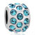 March Birthstone Silver Plated Beads Charms Bracelets
