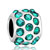 Emerald Green Crystal Diamond Accent All Brand Silver Plated Beads Charms Bracelets