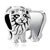 King Lion Silver Plated Beads Charms Bracelets