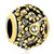 Golden Dot Crystal Drum Fit All Brands Two Tone Plated Beads Charms Bracelets