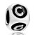 Dice Shaped Letter C Silver Plated Beads Charms Bracelets