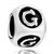 Dice Shaped Letter G Silver Plated Beads Charms Bracelets