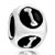 Dice Shaped Letter I Silver Plated Beads Charms Bracelets