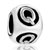 Dice Shaped Letter Q Silver Plated Beads Charms Bracelets