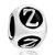 Dice Shaped Letter Z Alphabet Fit All Brands Silver Plated Beads Charms Bracelets