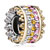 Multi Color Crystal Spacer Wheel All Brand Two Tone Plated Beads Charms Bracelets