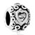 Round Shaped Happy Mouth Silver Plated Beads Charms Bracelets