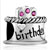 Birthday Cake Heart Rose Pink Crystal Love All Brand Silver Plated Beads Charms Bracelets