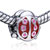Red Color Ladybug European Charm Bead Bracelet