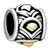 Drum Shaped With Shell Bulge Two Tone Plated Beads Charms Bracelets