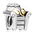 22K Cat Sleeping In Sofa All Brand Two Tone Plated Beads Charms Bracelets
