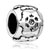 Engreved Snowflake Silver Plated Beads Charms Bracelets