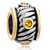 22K Topaz Crystal Drum Spacer Wheel Two Tone Plated Beads Charms Bracelets