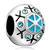 Round Shaped Snowflake Silver Plated Beads Charms Bracelets