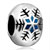 Round Shaped Snowflake Silver Plated Beads Charms Bracelets