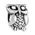 Owl Silver Plated Beads Charms Bracelets