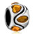 November Birthstone Citrine Topaz Crystal Heart Stripes Symmetric Gift Holiday Fit All Brands Beads Charms Bracelets