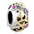 22K Fire Pink Crystal Two Tone Plated Beads Charms Bracelets