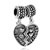 Combined Heart Shape Plated Love Dangle European Beads All Brands Charms Bracelets